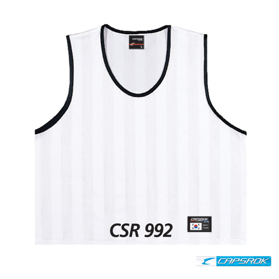 [캡스록] 망사 (흰색) 팀조끼 CSR-992
