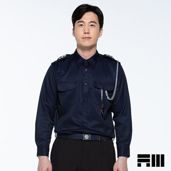 [아트윈] 동계 경비복 근무복 카라 셔츠 K-07