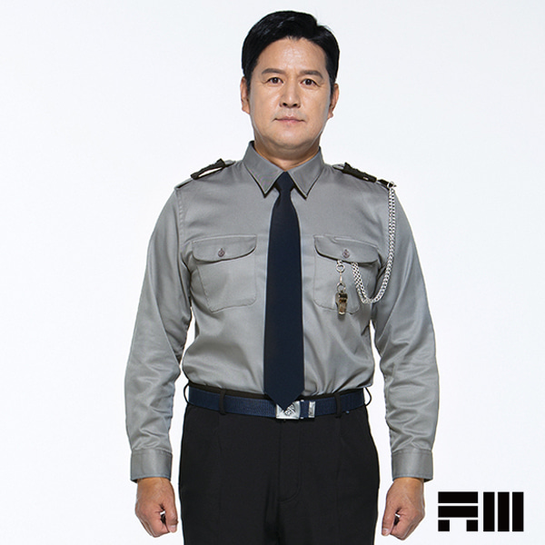 [아트윈] 동계 경비복 근무복 카라 셔츠 K-08